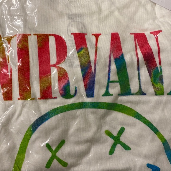 New Nirvana T-shirt white smiley face - Picture 2 of 3